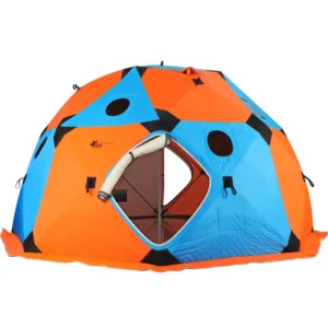 Octagonal Winter Ice Fishing Sauna Tent Insulated Pop-Up Extra-Large Four-Season Oxford Fabric Chimney Hole