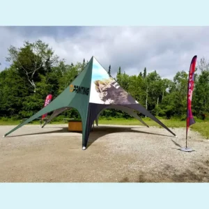 Octopus Canopy Tent Single-Side Print Tear-Resistant Oxford Carry Bag Outdoor Event Shelter