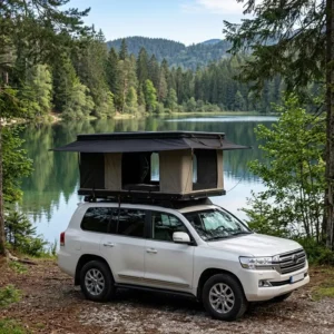Off-Road Foldable Hard-Shell Pop-Up Car Roof-Box Tent, 1-4 Person