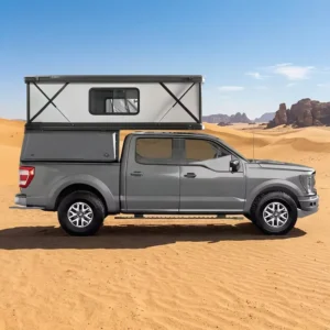 Off Road RV Pop up Truck Camper Shell Slide on Pick up Expedition Ute Camper Bed Topper Tent Canopy for Camping Travel