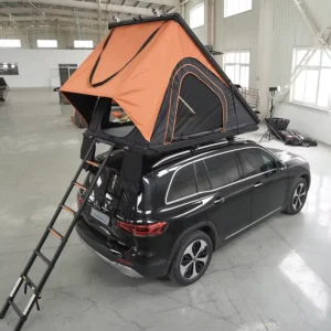 Off Road Roof Top Tent Hard Shell Aluminum 2 Person Tent 4 Seasons Triangle Car Camping Tent