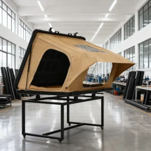 Off-Road SUV Quick-Opening Folding Aluminum Alloy Hard Roof Tent, Triangular Roof