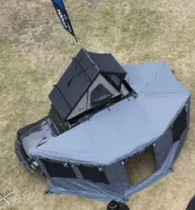 Offroad Camping 270 Degree Car Side Awning Waterproof PU Coated Oxford Aluminum Frame Vehicle for Pickup Truck Outdoor Travel
