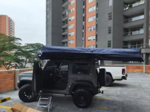 Offroad Camping 600D Oxford Fabric 2.0m Radius 270 Degree Car Side Awning Tent tienda de techo para coche