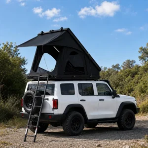Offroad Car Rooftop Tent for Outdoor Camping Triangle Waterproof Canvas Four-Season Hard Shell Aluminum 4×4 Tent