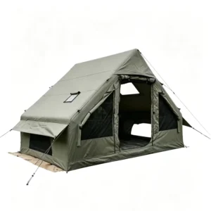 Olive Green 600D Oxford Fabric Inflatable Air Column Tent 3×2.1x2m Four-season Portable Waterproof Glamping PVC Quick Setup