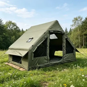 Olive Green 600D Oxford Fabric Inflatable Air Tent 3×2.1x2m Four season Portable Waterproof Glamping PVC Air Column Outdoor