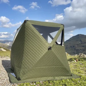 One Bedroom Four Season 4 8Person Family Sauna Tent 300D 900D Oxford Waterproof Triple Layer Windproof Large Window