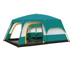 One Bedroom Glamping Large Camping Travel Double Layer Tent Waterproof Family Outdoor Camping Windproof Hiking Tent