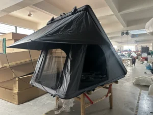 One Bedroom RTT Aluminum Roof Top Tent Window Telescoping Ladder Four-Season Waterproof Hard Shell Double Layer Quick Automatic