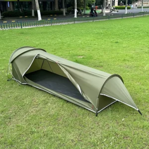 One Bedroom Summer Camping Tent for 1 Persons Four Season Polyester with Breathable & Windproof Features