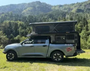 One Stop Service Urban Use Soft Pop Up Slide In Camper with Double Layer Cover Cargo Tent Functions for Daily Commute