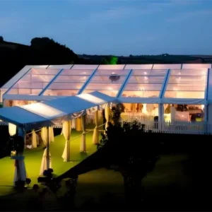 Open-Side Wedding Tent Outdoor Shelter for Greenhouse Vineyard Lakeside Wedding Ceremonies