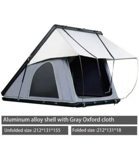 Opening Four Season Lightweight Hard Shell Roof Tent with Waterproof Polyester Fabric Foldable Design for SUV Camping