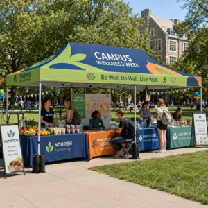 Outdoor 10 x 20 ft Heavy-Duty Waterproof Custom Canopy Tent with Sidewalls