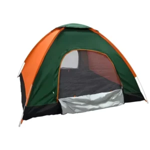 Outdoor 2-3 Person Four-Season Double Layer Pop-up Camping Tent Quick Setup 1500-2000mm Waterproof Travel Tent Patchwork Color