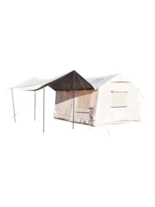 Outdoor 2 in 1 Automatic Inflatable Tent with Awning One Room Living Space Family Camping Tent for Group Outdoor Events