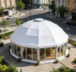 Outdoor 20m Clear Aluminum Wedding & Party Tent Full Accessory Decorations for Restaurant & Cabana Weddings