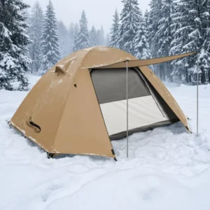Outdoor 3 4 Person Double Layer Fiberglass Pole Tent Rainproof Family Tent for Wild Camping Direct From Manufacturer