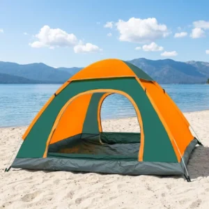 Outdoor 3-4 Person Extended Type Four-season Camping Tent Oxford Fabric 1000-1500mm Waterproof Quick Opening Portable One