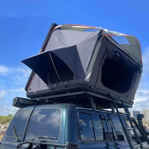 Outdoor 3 Person Hard Shell Roof Top Camping Tent with Oxford Fabric for Car Rooftop Use Four Season Quick Setup