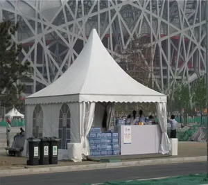 Outdoor 3×3 4×4 5×5 Garden Pagoda Gazebo Awning Wedding Party Sports Tent Canopy Waterproof PVC Event Aluminum Tent Manufacturer