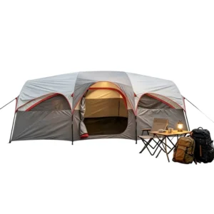Outdoor 4-Season Camouflage Camping Tent Portable Mosquito-Proof Sunshade Extra-Large Tunnel