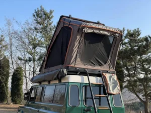 Outdoor 4-person All Season Pop-up Aluminum Hardtop Tent Bedroom Above 3000mm Waterproof Car Roof Tent