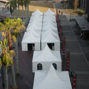 Outdoor 5×5 Sport Pagoda Tent Windproof PVC Party Tent for Business Events and Weddings Trade Show Tents