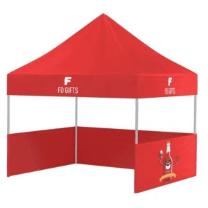 Outdoor Advertising 10×10 Portable Pop-Up Canopy Tent with Aluminum Frame and Polyester Material