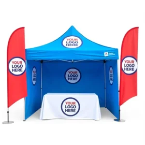 Outdoor Advertising Custom Logo Tent 3x3m Marquee Pop-Up 600D Aluminum Folding Trade Show Tent