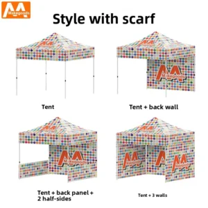Outdoor Advertising Square Tent Trade Show Aluminum Alloy Canopy 3×3 Meter Waterproof All Seasons Event Booth Foldable