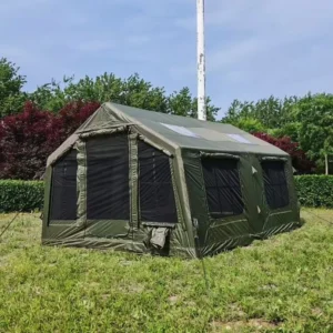 Outdoor Air 3-4 Person Glamping House Travel Waterproof 4 Season Family Party Inflatable Camping Tent