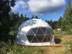 Outdoor All-Season Igloo Prefab Geodesic Dome Tent for Resorts with Steel Frame and PVC Cover