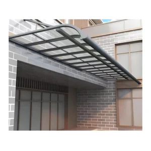 Outdoor Aluminum Canopy with PC Sheet Waterproof Awning