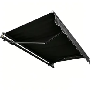 Outdoor Aluminum Door Awning Retractable Rustproof Waterproof UV Shelter