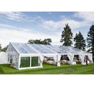 Outdoor Aluminum Frame Clear Wedding Party Floor Marquee Transparent Waterproof PVC Trade Show Church Events Tent