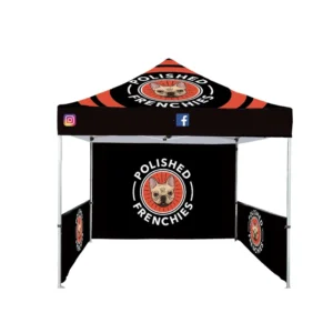 Outdoor Aluminum Frame Foldable Custom Tent with 600D Oxford Fabric and Digital Printing