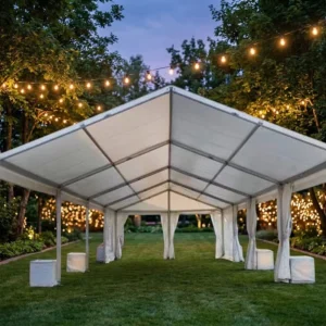 Outdoor Aluminum-Frame Marquee Tent, Large-Span Waterproof Structure, 20 x 40, for Weddings, Parties, and Storage