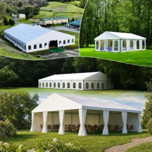 Outdoor Aluminum Frame White PVC Wedding Hall Banquet Church Marquee Event Party Tent 50 100 300 500 800 1000 People