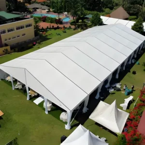 Outdoor Aluminum Tent Windproof Industrial Tent for Storage PVC Custom Tent Sandwich Panel Wall Warehouse Tent