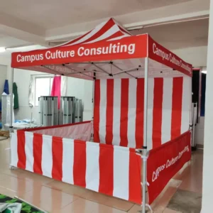 Outdoor Aluminum Trade Show Tent 10×10 Advertising Exhibition Event Pop-Up Canopy Custom Printed