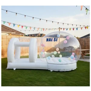 Outdoor Bounce House Custom Gender Reveal Inflatable Bubble Tent Trampoline