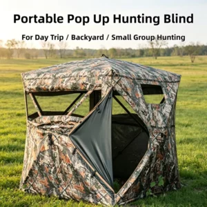 Outdoor Camping Camouflage Birdwatching 270 Transparent Four-Season Three-Layer Tent for Deer Duck Hunting