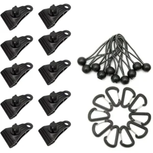 Outdoor Camping Canopy Windproof Tent Fixed Clips Awning Caravan Vehicle Swimming Pool Boat Cover Thumb Screws Hooks Tarp Clamps