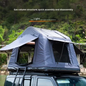 Outdoor Camping Car Roof Inflatable Hard Top Travel Tent with 300D Oxford Fabric >3000mm Waterproof Four Season Overnight Use