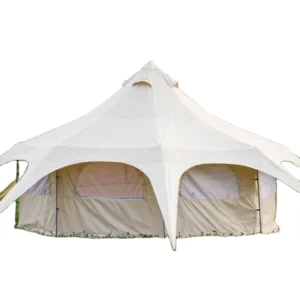 Outdoor Camping Cotton Yurt 8 People Round Indian Octagonal Rainproof Large Family Tent