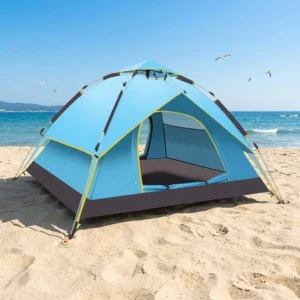 Outdoor Camping Double-layer Automatic Four-season Tent 3-4 Person Rainproof Oxford Fabric Pop up Tent