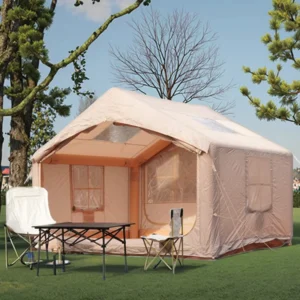 Outdoor Camping Four Season 3-4 Person Fully Automatic Self Driving Equipment Inflatable Tent One Bedroom Waterproof Oxford
