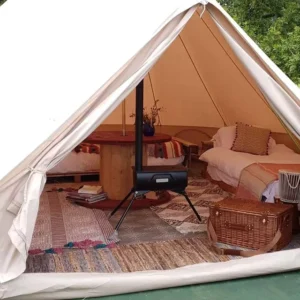 Outdoor Camping Four-season Waterproof Oxford Material Open Top Bell Tents